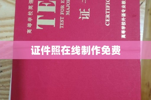 上海证件照在线制作免费