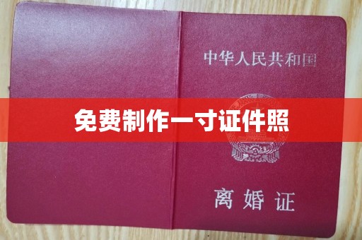 上海免费制作一寸证件照