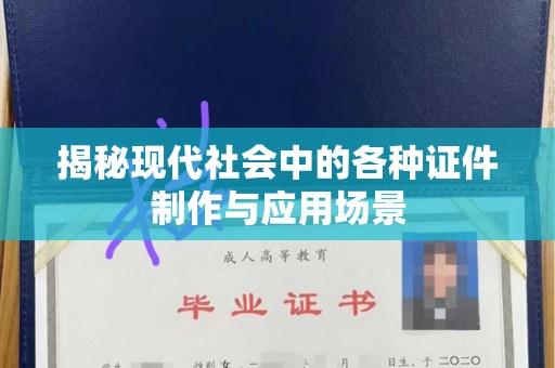上海揭秘现代社会中的各种证件制作与应用场景